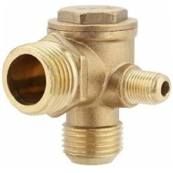 Brass Compressor Check Valve Male Thread 90 Degree Atmospheric Pressure Fittings 20x19x10mm