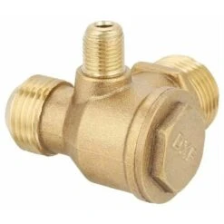 Brass Compressor Check Valve Male Thread 90 Degree Atmospheric Pressure Fittings 20x19x10mm -Heating Equipment 95065170 3