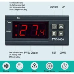 STC-3008 Dual Display Dual Control Temperature Controller Dual Sensor NTC Probe Relay Output 24V 10 STC-3008 Dual Display Dual Control Temperature Controller Dual Sensor NTC Probe Relay Output 24V -Heating Equipment 95311317 4