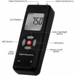 Digital Handheld Pressure Gauge, Gas Differential Pressure Gauge, Pressure Gauge Tester, Pressure Gauge, Electronic Pressure Gauge Control -Heating Equipment 95312111 5
