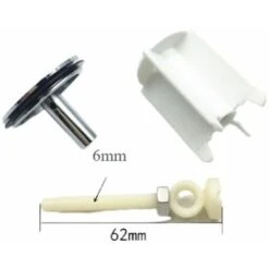 2pcs Drain Valve Ø Stem 38.8 H. Mini-maxi 70./87 Mm Ø On Joint 39.5 Washbasin Type -Heating Equipment 95314281 3