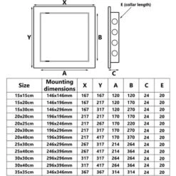 150x150mm Black Front Access Inspection Panel Plastic Concealed Wall Hatch Check Doors -Heating Equipment 95363833 5