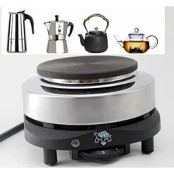 Portable Electric Countertop Stove For Tea Coffee Kitchen Single Heating Plate Burner (EU Plug) -Heating Equipment 95534311 3