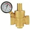 Brass Water Pressure Regulator, DN20 Adjustable Brass Water Pressure Regulator With Pressure Gauge