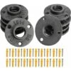 10pcs 3/4'' BSP Floor Flange Cast Iron Threaded Flange Black Pipe Flanges 3 Hole Threaded Fitting With Screws For DIY Industrial Furniture Decorations Vintage Wall Mounting -Heating Equipment 95636886 1
