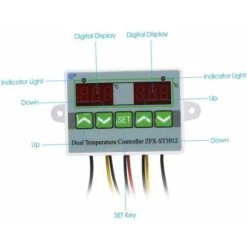 GTA Digital Temperature Controller With Double Display, 220V / 1500W - 220V / 1500W -Heating Equipment 95724202 4