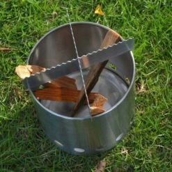 Portable Stainless Steel Wood Stove, Wood Stove Light And Light, Camping Wood Cookware -Heating Equipment 95947287 3