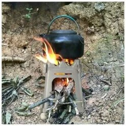 Camping Titanium Wood Stove Large Stainless Steel Collapsible Pressed Wood Stove -Heating Equipment 95949189 4