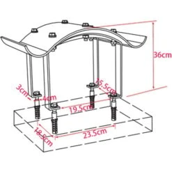Chimney Cowl Stainless Steel Silver VidaXL -Heating Equipment 9689326 3