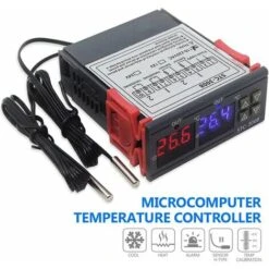 Dual Probe Smart Digital Temperature Controller STC-3008 Digital Output Thermostat Display 2 Stage Heating And Cooling Mode (AC 110-220V) -Heating Equipment 97103318 2