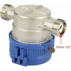 Water Meter - 15mm 1/2 Inch Cold Water Meter Flow With Fittings For Home And Garden -Heating Equipment 97234095 4