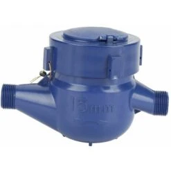 Water Meter, DN15 Wet Cold Water Meter Home Plastic Meter Single Water Wet Table Measuring Tool -Heating Equipment 97699890 3