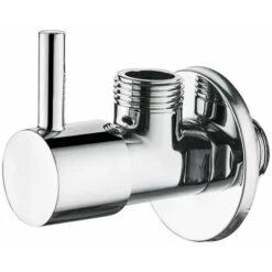 With Handle Angle Faucet (1/2) For Kitchen And Bathroom Chrome) Regulating Stop Valve For Kitchen And Bathroom Chrome