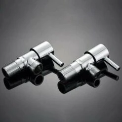 With Handle Angle Faucet (1/2) For Kitchen And Bathroom Chrome) Regulating Stop Valve For Kitchen And Bathroom Chrome -Heating Equipment 97700021 4