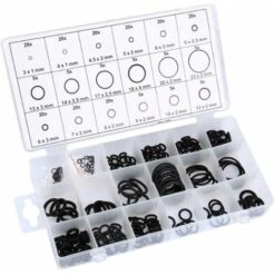 225 Pieces O-Ring Seal Assortment Set Rubber Washers Kit Sealing Rings For Home And Professional Workshops, Garage And Plumbing Services 18 Sizes