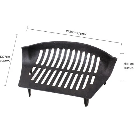 JVL Chiltern Cast Iron Fireside Log Coal Fire Grate 7 JVL Chiltern Cast Iron Fireside Log Coal Fire Grate - Image 5