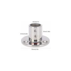 Handrail Round Base, Rustproof 316 Stainless Steel Handrail Fittings For 25mm/1(90°) Tube -Heating Equipment 98422554 5