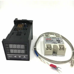 Intelligent Temperature Controller + 1 Meter Probe + 40A Solid State Relay + Fast Heat Dissipation Aluminum Block -Heating Equipment 98628280 4