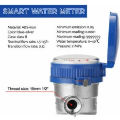 Orchid-15Mm 1/2 Smart Water Meter Mechanical Households Cold Rotor Type Water Meter Digital Pointer Display Combination Water Meters 8 Orchid-15Mm 1/2 Smart Water Meter Mechanical Households Cold Rotor Type Water Meter Digital Pointer Display Combination Water Meters -Heating Equipment 99516368 3