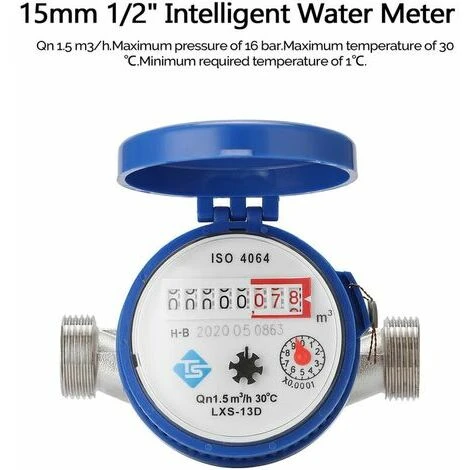 Orchid-15Mm 1/2 Smart Water Meter Mechanical Households Cold Rotor Type Water Meter Digital Pointer Display Combination Water Meters 6 Orchid-15Mm 1/2 Smart Water Meter Mechanical Households Cold Rotor Type Water Meter Digital Pointer Display Combination Water Meters - Image 4