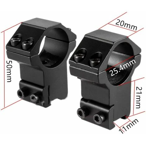 Scope Mount Ring Screw Mount Ring For 11mm Metal Rail 4 Scope Mount Ring Screw Mount Ring For 11mm Metal Rail - Image 2