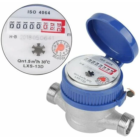 15Mm 1/2" Smart Water Meter Mechanical Home Cold Rotor Type Water Meter Digital Pointer Display Combination Water Meters 4 15Mm 1/2" Smart Water Meter Mechanical Home Cold Rotor Type Water Meter Digital Pointer Display Combination Water Meters - Image 2