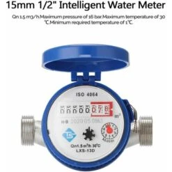 15Mm 1/2" Smart Water Meter Mechanical Home Cold Rotor Type Water Meter Digital Pointer Display Combination Water Meters 9 15Mm 1/2" Smart Water Meter Mechanical Home Cold Rotor Type Water Meter Digital Pointer Display Combination Water Meters -Heating Equipment 99576025 4
